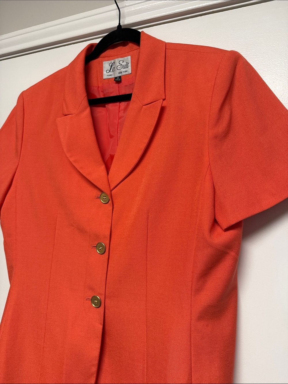 Le Suit: Orange Fall Blouse - Picture 3 of 4